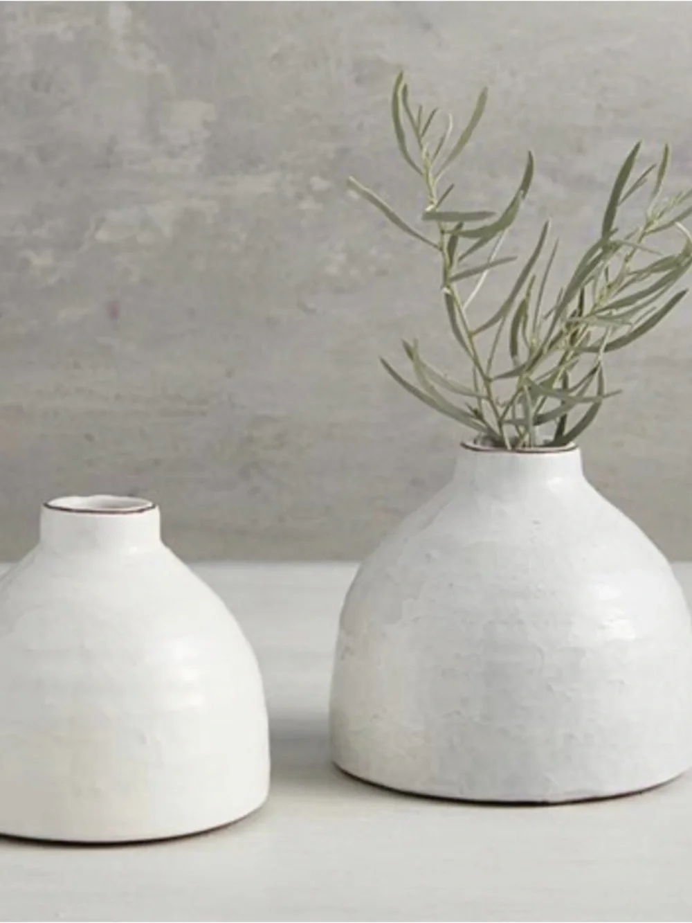 White Ceramic Vases